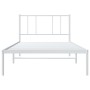 Bettgestell aus Metall mit weißem Kopfteil 80x200 cm von , Betten und Lattenroste - Ref: Foro24-352520, Preis: 59,46 €, Rabat...