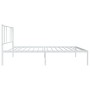 Bettgestell aus Metall mit weißem Kopfteil 80x200 cm von , Betten und Lattenroste - Ref: Foro24-352520, Preis: 59,46 €, Rabat...