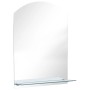 Wall mirror with tempered glass shelf 50x70 cm by , Mirrors - Ref: Foro24-249432, Price: 41,87 €, Discount: %