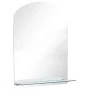 Wandspiegel mit Ablage aus gehärtetem Glas 50x70 cm von , Spiegel - Ref: Foro24-249432, Preis: 40,98 €, Rabatt: %