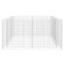 Arriate de acero de gaviones plateado 180x90x100 cm de vidaXL, Maceteros y jardineras - Ref: Foro24-142366, Precio: 135,93 €,...