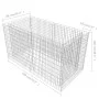 Arriate de acero de gaviones plateado 180x90x100 cm de vidaXL, Maceteros y jardineras - Ref: Foro24-142366, Precio: 133,56 €,...