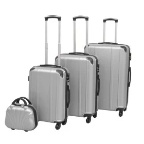 Juego de maletas rígidas cuatro unidades plata de vidaXL, Maletas - Ref: Foro24-91196, Precio: 141,24 €, Descuento: %