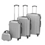 Set of rigid suitcases four silver units by vidaXL, Suitcases - Ref: Foro24-91196, Price: 146,11 €, Discount: %