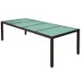 Garten-Essgruppe 11-teilig und braune Kissen aus synthetischem Rattan von vidaXL, Gartensets - Ref: Foro24-42569, Preis: 857,...