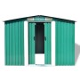 Metall-Gartenhaus 257x205x178 cm grün von vidaXL, Schuppen - Ref: Foro24-42910, Preis: 316,22 €, Rabatt: %