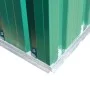 Caseta de jardín de metal 257x205x178 cm verde de vidaXL, Cobertizos - Ref: Foro24-42910, Precio: 324,76 €, Descuento: %