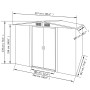 Metall-Gartenhaus 257x205x178 cm grün von vidaXL, Schuppen - Ref: Foro24-42910, Preis: 316,22 €, Rabatt: %