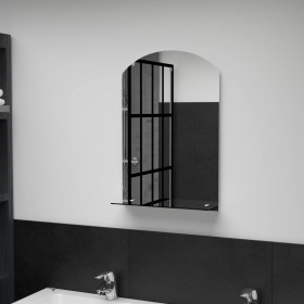 Wall mirror with tempered glass shelf 40x60 cm by , Mirrors - Ref: Foro24-249431, Price: 35,99 €, Discount: %