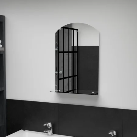 Wall mirror with tempered glass shelf 40x60 cm by , Mirrors - Ref: Foro24-249431, Price: 35,02 €, Discount: %