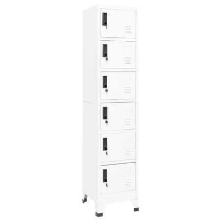 Weißer Stahlspind 38x40x180 cm von , Schließfächer und Lagerschränke - Ref: Foro24-339792, Preis: 168,60 €, Rabatt: %