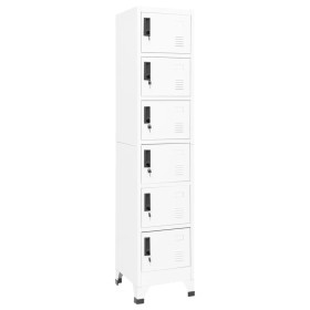 Weißer Stahlspind 38x40x180 cm von , Schließfächer und Lagerschränke - Ref: Foro24-339792, Preis: 171,11 €, Rabatt: %