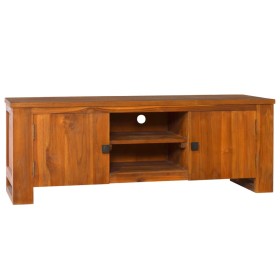 Mueble para TV madera maciza de teca 110x30x40 cm