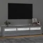Mueble de TV con luces LED gris Sonoma 180x35x40 cm de , Muebles TV - Ref: Foro24-3152760, Precio: 131,09 €, Descuento: %