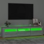 TV-Möbel mit grauen Sonoma-LED-Leuchten 180x35x40 cm von , TV-Möbel - Ref: Foro24-3152760, Preis: 131,16 €, Rabatt: %