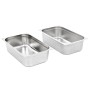 Gastronorm trays 2 units GN 1/1 150 mm stainless steel by , Buckets for steam tables - Ref: Foro24-50882, Price: 65,80 €, Dis...
