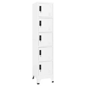 Schließfach aus weißem Stahl 38x40x180 cm von , Schließfächer und Lagerschränke - Ref: Foro24-339788, Preis: 159,57 €, Rabatt: %