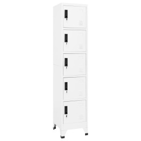 Schließfach aus weißem Stahl 38x40x180 cm von , Schließfächer und Lagerschränke - Ref: Foro24-339788, Preis: 156,76 €, Rabatt: %