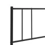 Kopfteil aus schwarzem Metall, 135 cm von , Kopf- und Fußteile - Ref: Foro24-352512, Preis: 29,75 €, Rabatt: %