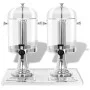 Doppelter Saftspender aus Edelstahl 2 x 8 L von , Getränkespender - Ref: Foro24-50532, Preis: 151,26 €, Rabatt: %