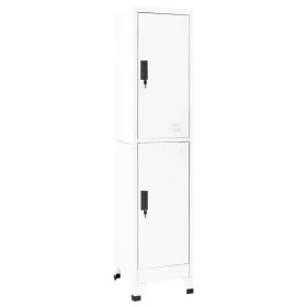 Schließfach aus weißem Stahl 38x45x180 cm von , Schließfächer und Lagerschränke - Ref: Foro24-339776, Preis: 169,52 €, Rabatt: %