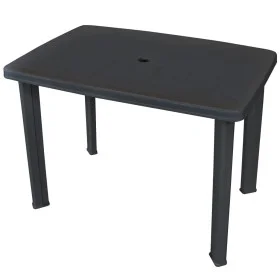 Anthracite gray plastic garden table 101x68x72 cm by vidaXL, Garden tables - Ref: Foro24-43594, Price: 90,86 €, Discount: %
