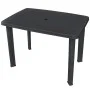 Anthracite gray plastic garden table 101x68x72 cm by vidaXL, Garden tables - Ref: Foro24-43594, Price: 90,86 €, Discount: %