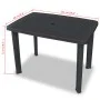 Anthrazitgrauer Gartentisch aus Kunststoff 101x68x72 cm von vidaXL, Gartentische - Ref: Foro24-43594, Preis: 86,79 €, Rabatt: %