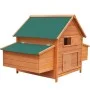 Gallinero de madera 157x97x110 cm de vidaXL, Jaulas y habitáculos para animales pequeños - Ref: Foro24-170410, Precio: 303,66...