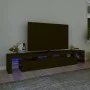 TV cabinet with LED lights Black 230x36.5x40 cm by , TV Furniture - Ref: Foro24-3152787, Price: 190,94 €, Discount: %