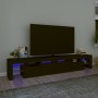 TV-Schrank mit LED-Leuchten Schwarz 230x36,5x40 cm von , TV-Möbel - Ref: Foro24-3152787, Preis: 178,48 €, Rabatt: %