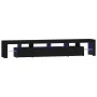 TV cabinet with LED lights Black 230x36.5x40 cm by , TV Furniture - Ref: Foro24-3152787, Price: 190,94 €, Discount: %