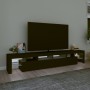 TV-Schrank mit LED-Leuchten Schwarz 230x36,5x40 cm von , TV-Möbel - Ref: Foro24-3152787, Preis: 178,48 €, Rabatt: %
