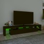 Mueble de TV con luces LED Negro 230x36,5x40 cm de , Muebles TV - Ref: Foro24-3152787, Precio: 184,80 €, Descuento: %