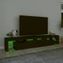 TV cabinet with LED lights Black 230x36.5x40 cm by , TV Furniture - Ref: Foro24-3152787, Price: 190,94 €, Discount: %