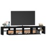 TV-Schrank mit LED-Leuchten Schwarz 230x36,5x40 cm von , TV-Möbel - Ref: Foro24-3152787, Preis: 178,48 €, Rabatt: %