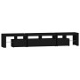 Mueble de TV con luces LED Negro 230x36,5x40 cm de , Muebles TV - Ref: Foro24-3152787, Precio: 184,80 €, Descuento: %