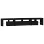 TV cabinet with LED lights Black 230x36.5x40 cm by , TV Furniture - Ref: Foro24-3152787, Price: 190,94 €, Discount: %