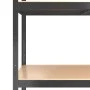 Shelving 5 levels 4 units anthracite gray steel and plywood by , Industrial shelving - Ref: Foro24-3154178, Price: 177,41 €, ...