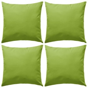 Kissen für den Außenbereich 45x45 cm apfelgrün 4 Stück von vidaXL, Kissen - Ref: Foro24-132291, Preis: 77,84 €, Rabatt: %