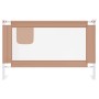Barandilla de seguridad cama de niño gris taupe tela 120x25 cm