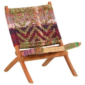 Multicolor fabric folding chindi chair by , Armchairs - Ref: Foro24-286608, Price: 185,25 €, Discount: %