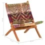 Klappbarer Chindi-Stuhl aus mehrfarbigem Stoff von , Sessel - Ref: Foro24-286608, Preis: 185,23 €, Rabatt: %