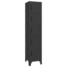 Anthracite gray steel locker 38x40x180 cm by , Lockers and storage cabinets - Ref: Foro24-339791, Price: 159,04 €, Discount: %