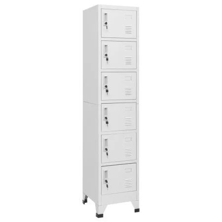 Taquilla de acero gris claro 38x40x180 cm by , Lockers and storage cabinets - Ref: Foro24-339793, Price: 180,94 €, Discount: %