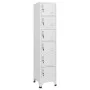 Taquilla de acero gris claro 38x40x180 cm by , Lockers and storage cabinets - Ref: Foro24-339793, Price: 180,94 €, Discount: %