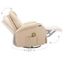 Cremefarbener Schaukel-Massagesessel aus Kunstleder von , Elektrische Massagesessel - Ref: Foro24-246637, Preis: 553,10 €, Ra...