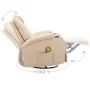 Cremefarbener Schaukel-Massagesessel aus Kunstleder von , Elektrische Massagesessel - Ref: Foro24-246637, Preis: 540,40 €, Ra...