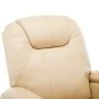 Cremefarbener Schaukel-Massagesessel aus Kunstleder von , Elektrische Massagesessel - Ref: Foro24-246637, Preis: 540,40 €, Ra...