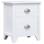 Mesitas de noche con 2 cajones 2 unidades blancas de vidaXL, Mesitas de noche - Ref: Foro24-242043, Precio: 106,09 €, Descuen...